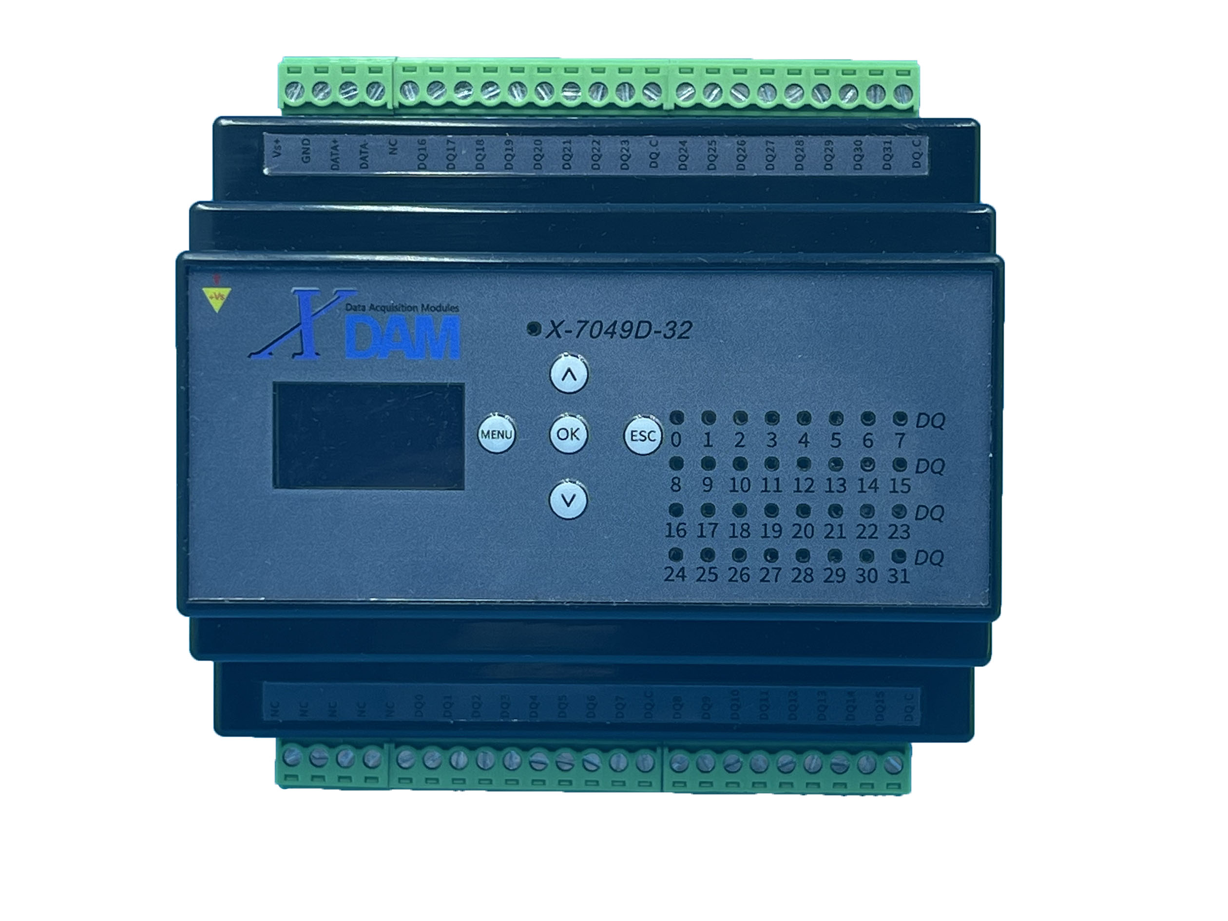 X-7049D-32 帶LED顯示和OLED顯示的32路PWM輸出模塊
